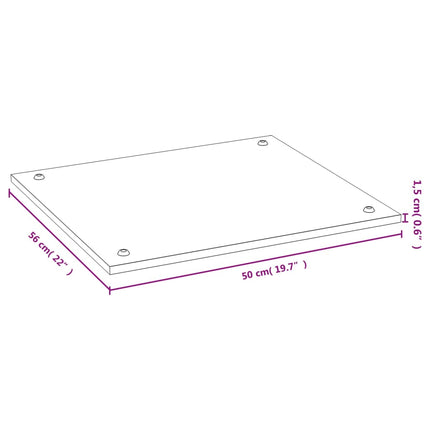 kogepladelåg 50x56x1,5 cm bambus