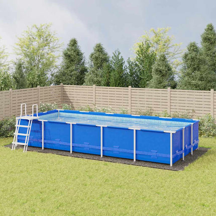 poolunderlag 999x500 cm polyester-geotekstil lysegrå