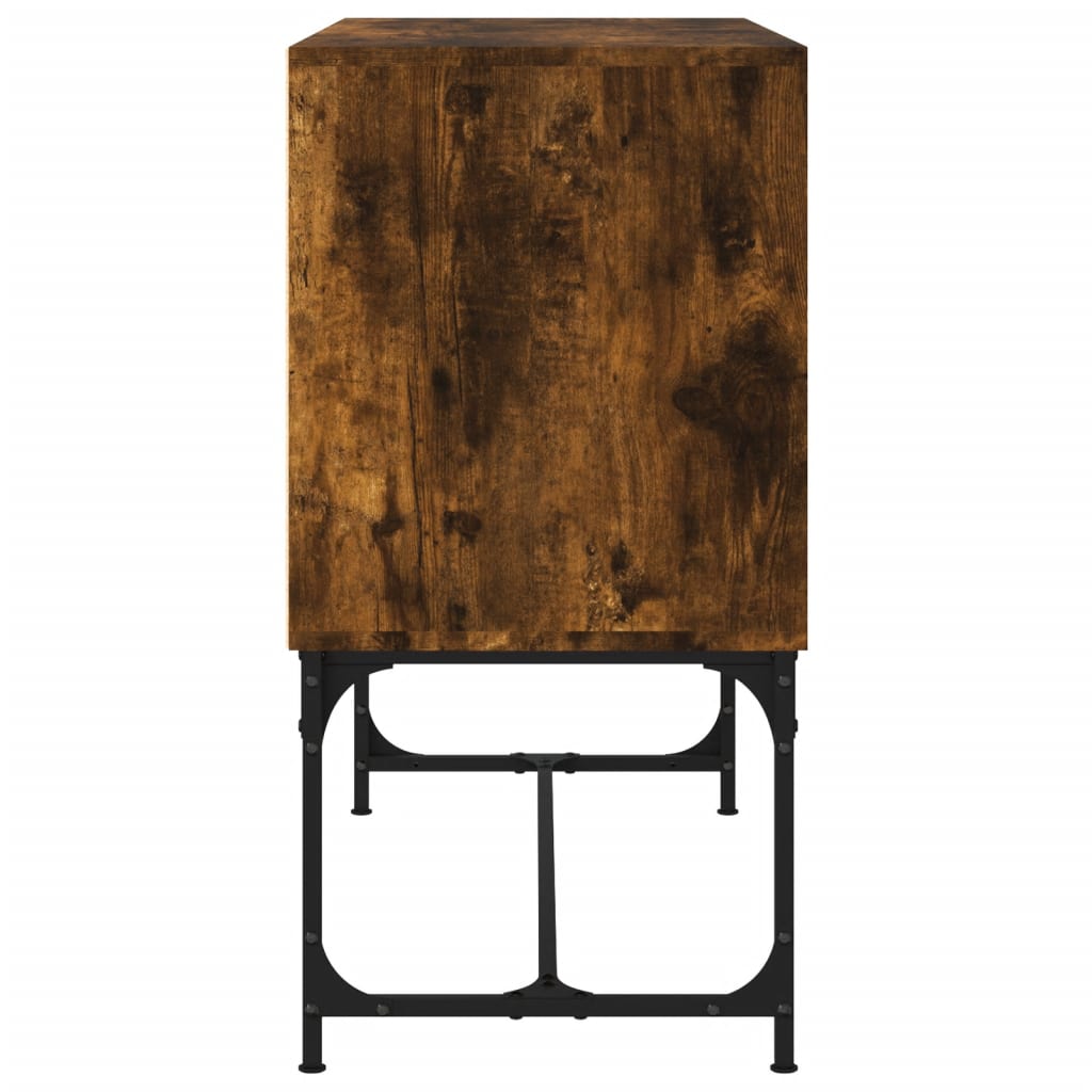 skænk 100x40x79,5 cm konstrueret træ røget egetræsfarve