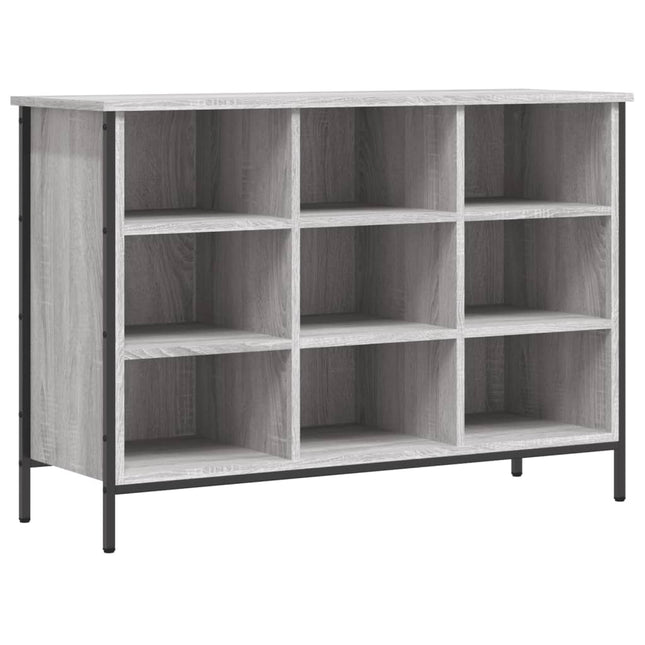 skoskab 100x35x70 cm konstrueret træ grå sonoma-eg