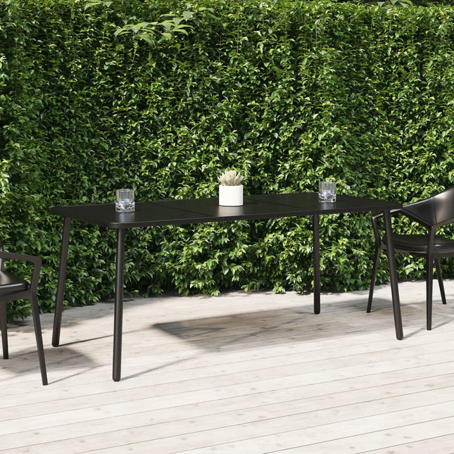 havebord 165x80x71 cm stål antracitgrå