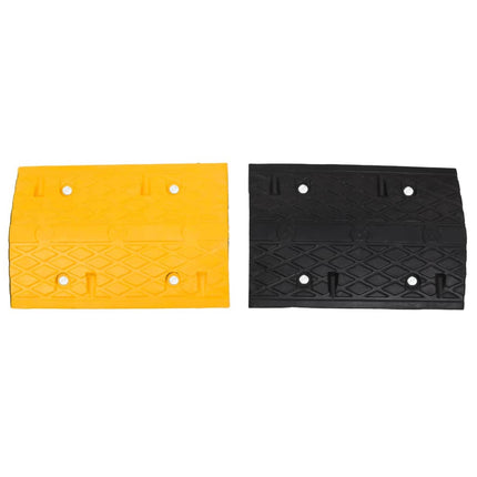 vejbump 420x32,5x4 cm gummi gul og sort
