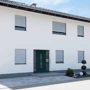 hoveddør 88x200 cm PVC antracitgrå