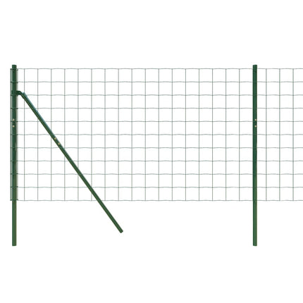 trådhegn 1x10 m galvaniseret stål grøn