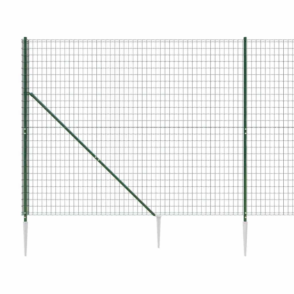 trådhegn med jordspyd 1,8x25 m grøn
