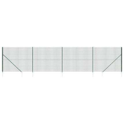 trådhegn med jordspyd 1,4x10 m grøn