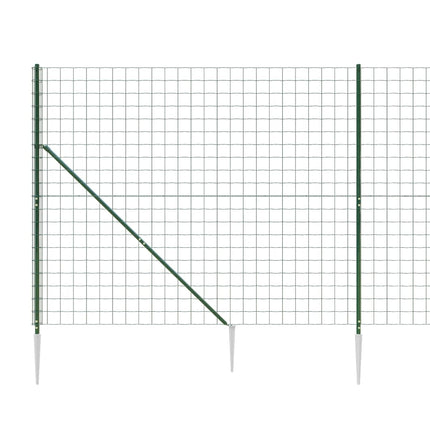 trådhegn med jordspyd 1,8x25 m grøn