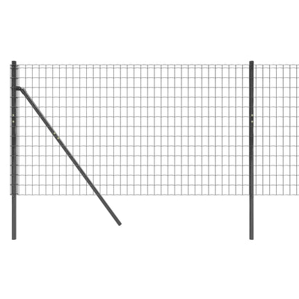 trådhegn 0,8x25 m galvaniseret stål antracitgrå