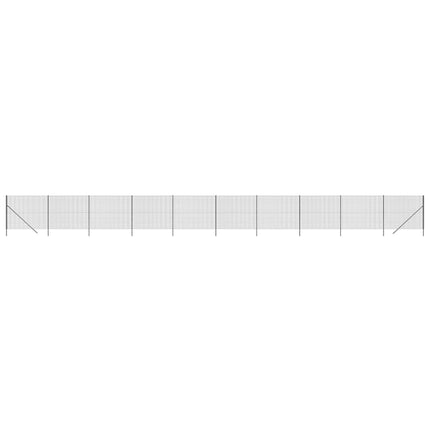 trådhegn 1,4x25 m galvaniseret stål antracitgrå