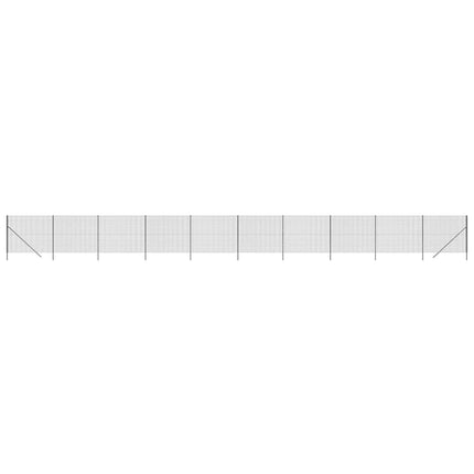 trådhegn 2x25 m galvaniseret stål antracitgrå