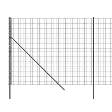 trådhegn 2x25 m galvaniseret stål antracitgrå