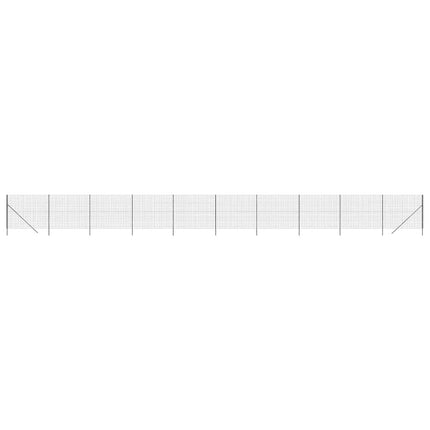 trådhegn 1,4x25 m galvaniseret stål antracitgrå