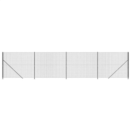 trådhegn med flange 1,6x10 m antracitgrå