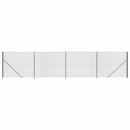 trådhegn med flange 2,2x10 m antracitgrå