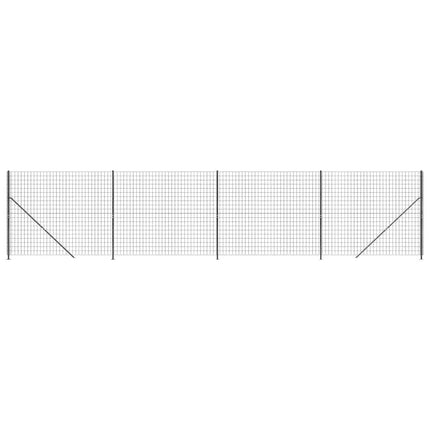 trådhegn med flange 1,8x10 m antracitgrå