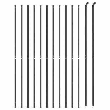 trådhegn med flange 1,6x25 m antracitgrå