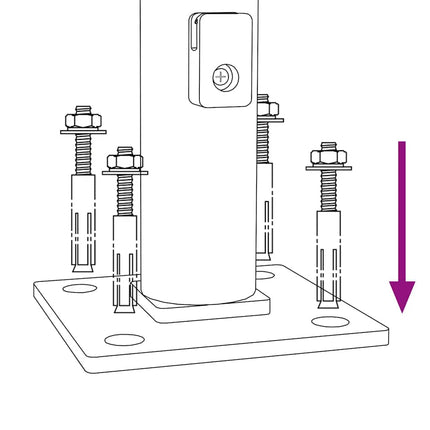 trådhegn med flange 1,4x10 m antracitgrå