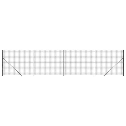 trådhegn med flange 2x10 m antracitgrå