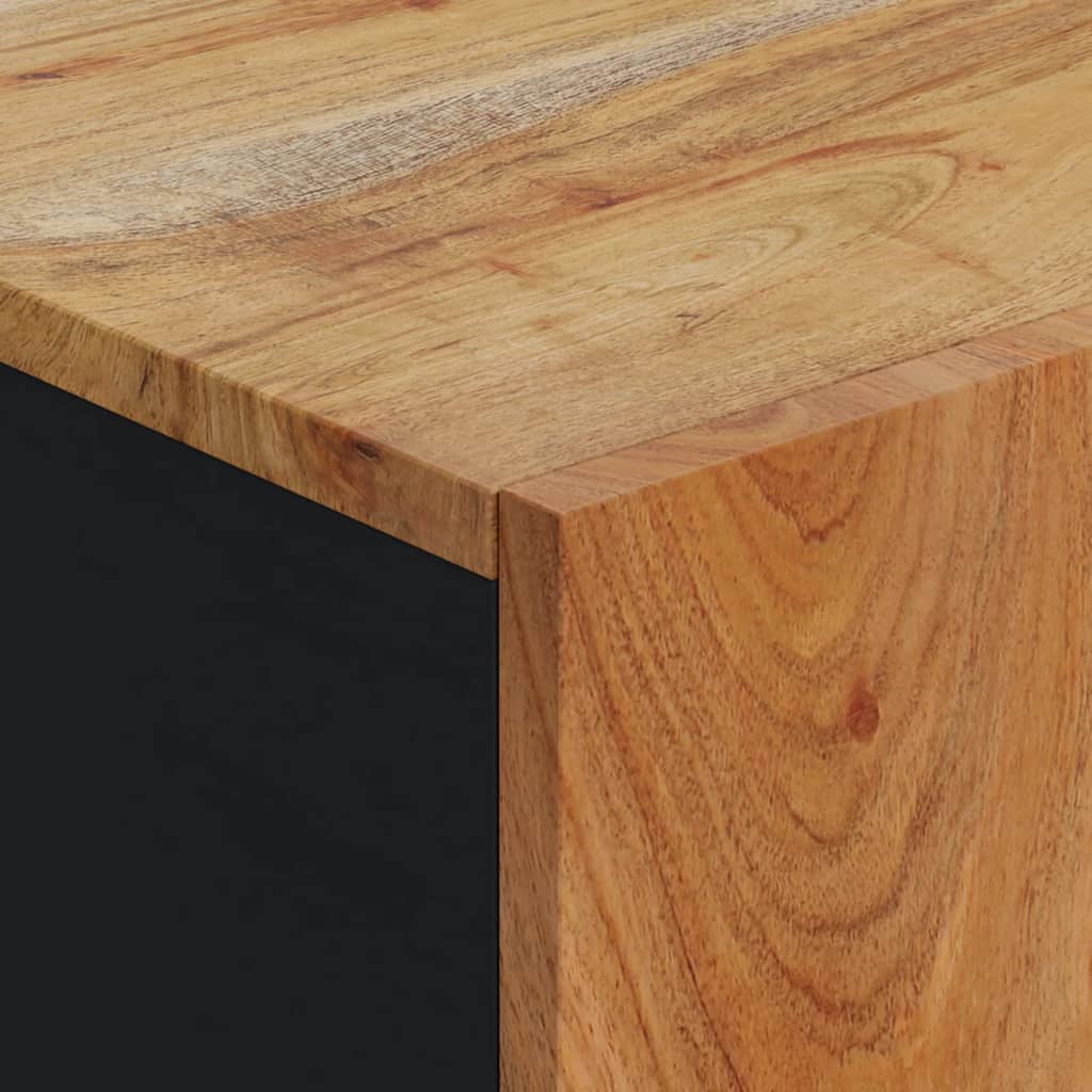 skænk med låge 40x31x75 cm massivt akacietræ