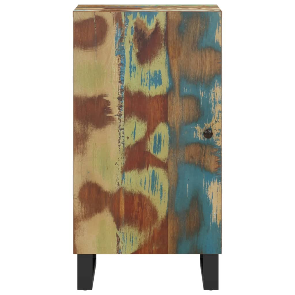 skænk med låge 40x31x75 cm massivt genbrugstræ