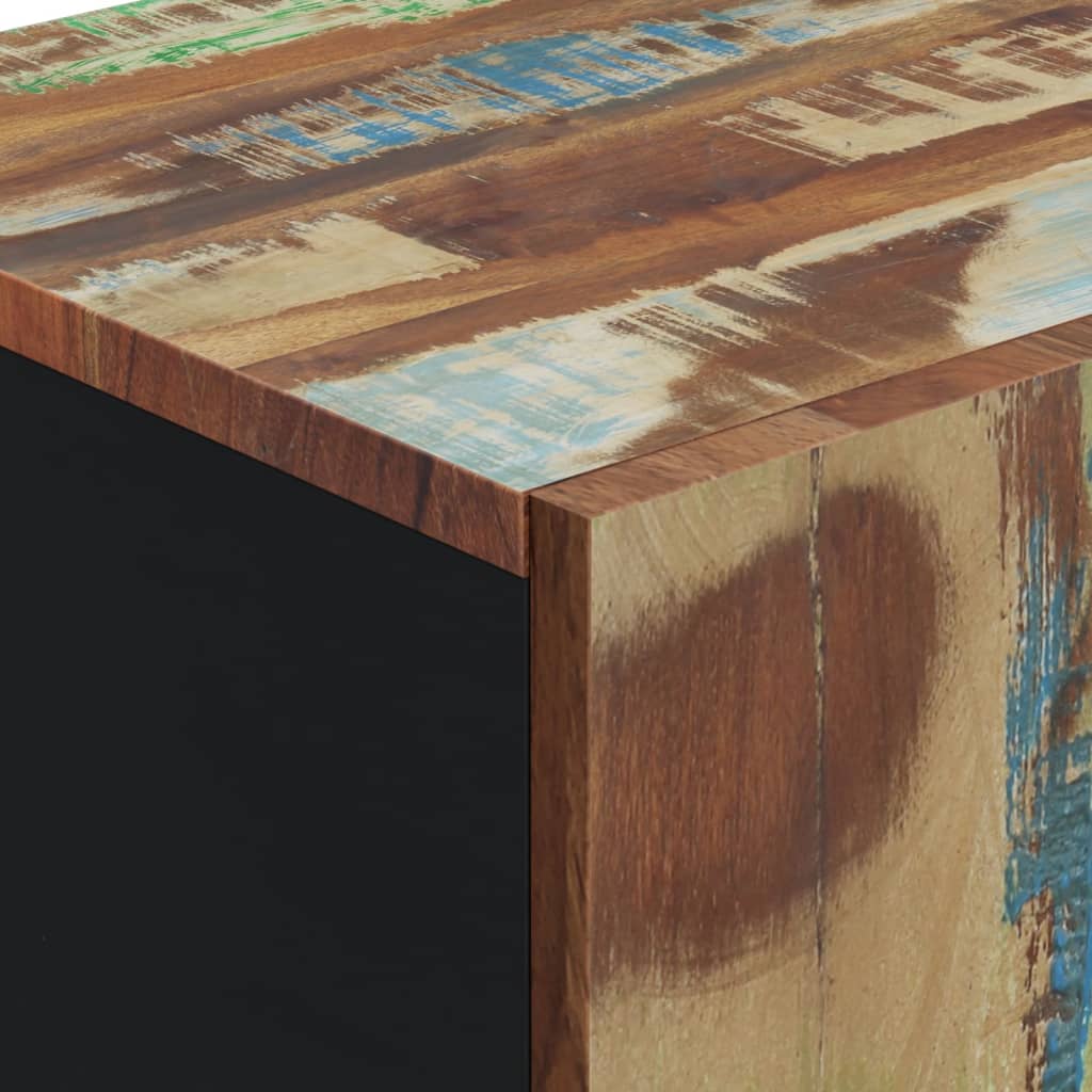 skænk med låge 40x31x75 cm massivt genbrugstræ