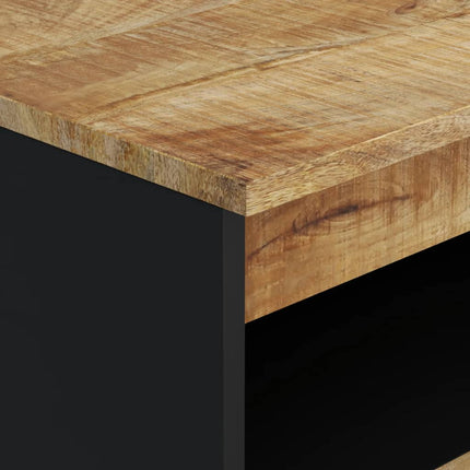 skænk med 2 låger 60x33x75 cm massivt mangotræ