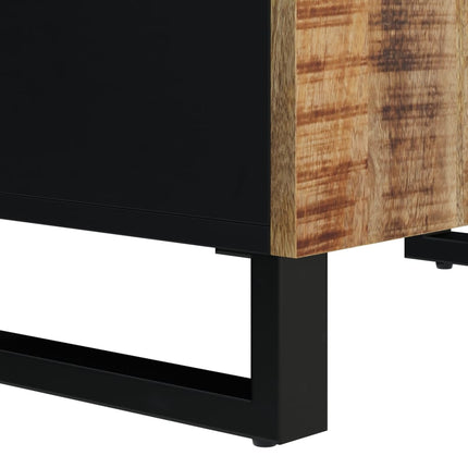 skænk med 2 låger 60x33x75 cm massivt mangotræ