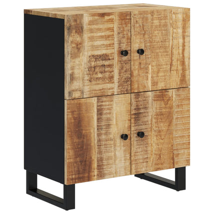 skænk med 4 låger 60x33x75 cm massivt mangotræ