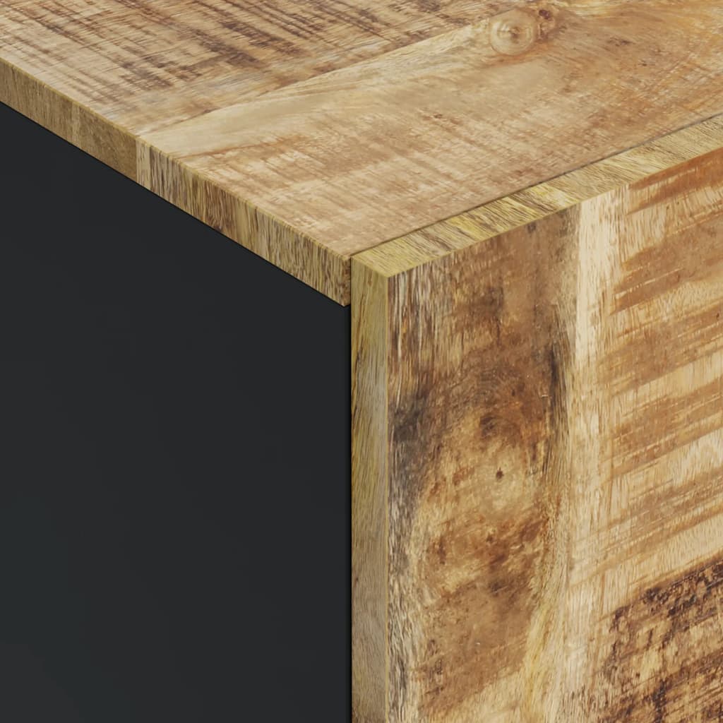 skænk med 4 låger 60x33x75 cm massivt mangotræ