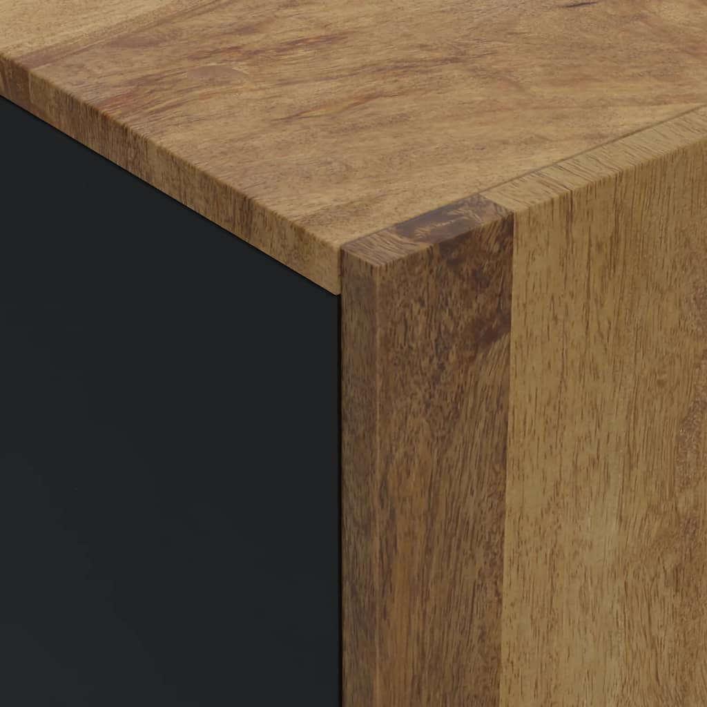 skænk med 4 låger 60x33x75 cm massivt mangotræ