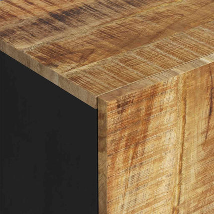 skænk med 2 låger 90x33x75 cm massivt mangotræ