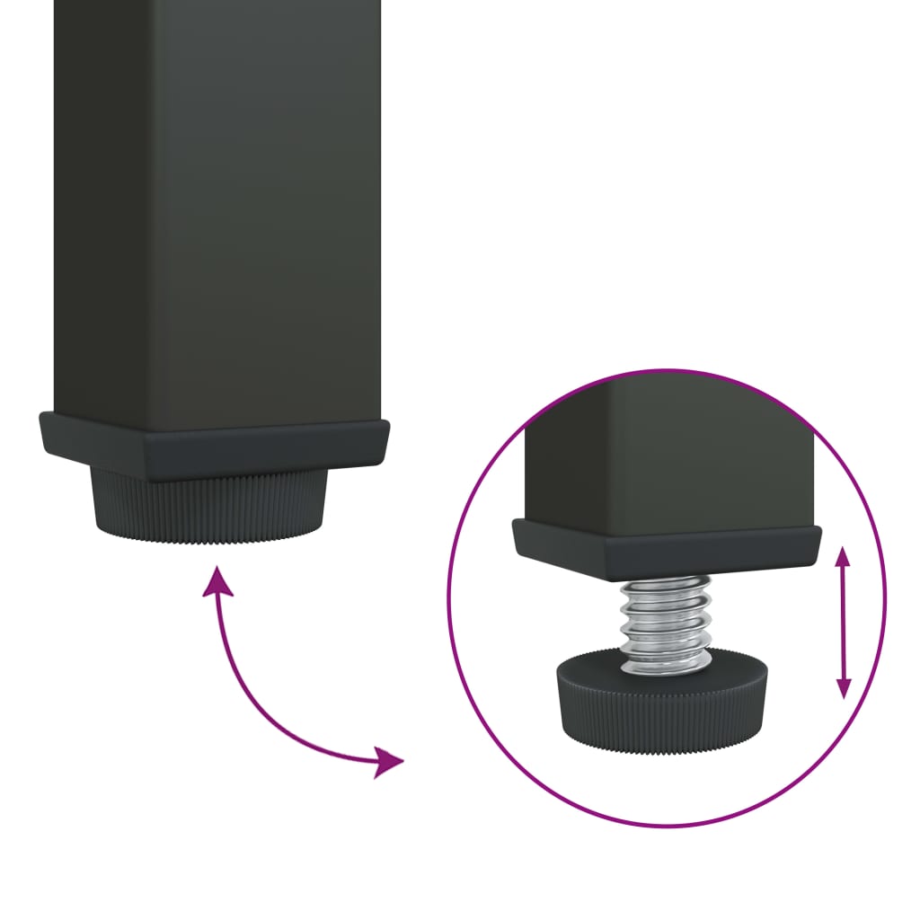 skænk 40x35x105 cm glas og stål sort