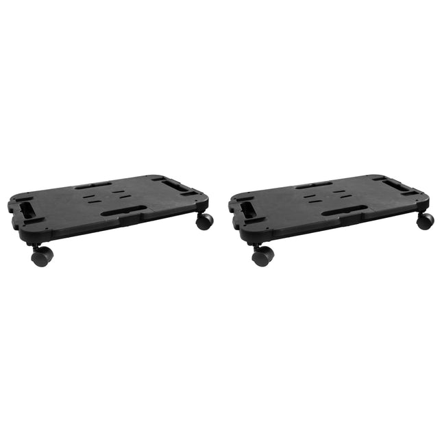 møbelhunde 2 stk. 200 kg polypropylen sort