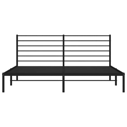 sengeramme med sengegavl 193x203 cm metal sort