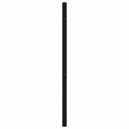 udskiftningsgavl 120 cm metal sort