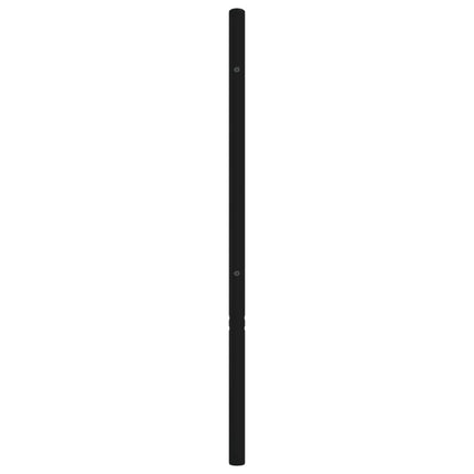 udskiftningsgavl 200 cm metal sort