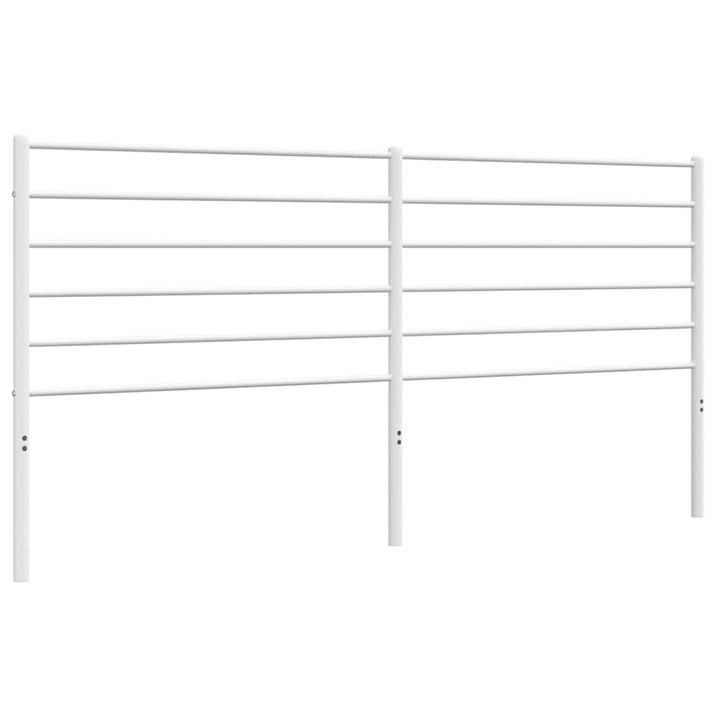 udskiftningsgavl 193 cm metal hvid