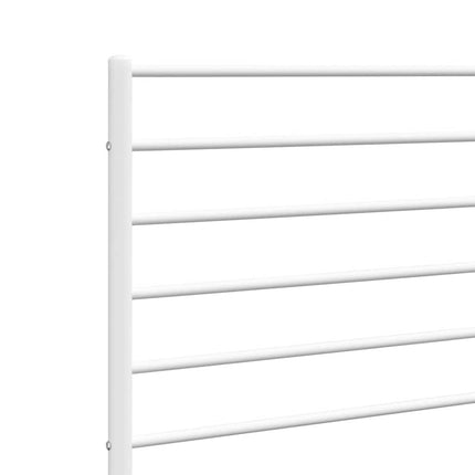 udskiftningsgavl 193 cm metal hvid