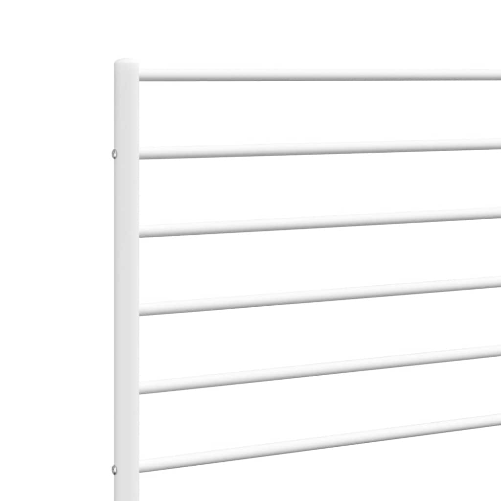 udskiftningsgavl 193 cm metal hvid