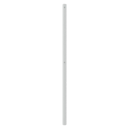 udskiftningsgavl 135 cm metal hvid