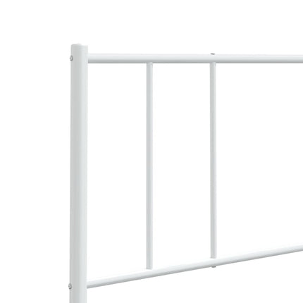 udskiftningsgavl 200 cm metal hvid