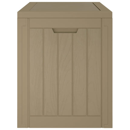 opbevaringskasse til haven 55,5x43x53 cm polypropylen grå