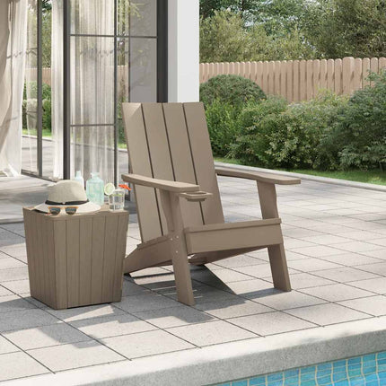 Adirondack-havestol 75x88,5x89,5 cm polypropylen lysebrun
