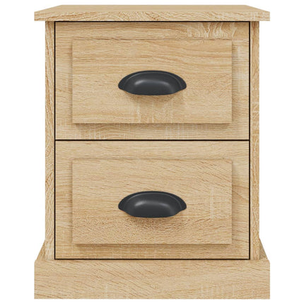 sengebord 39x39x47,5 cm konstrueret træ sonoma-eg