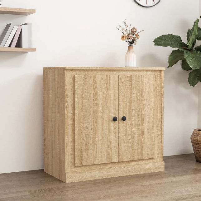 skænk 70x35,5x67,5 cm konstrueret træ sonoma-eg