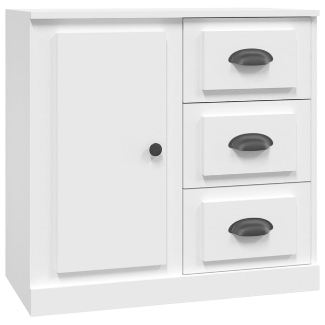 skænk 70x35,5x67,5 cm konstrueret træ hvid
