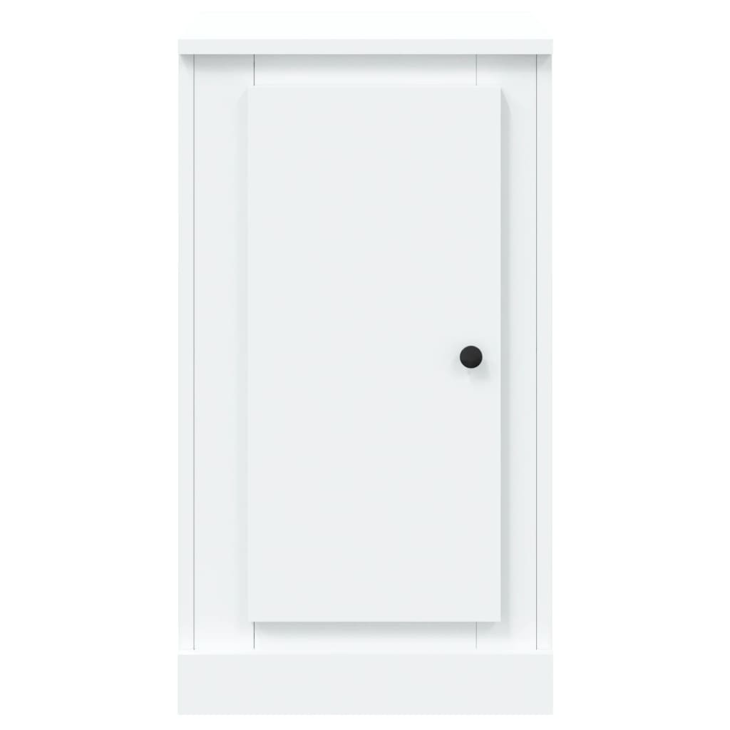 skænk 37,5x35,5x67,5 cm konstrueret træ hvid