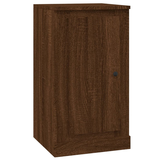 skænk 37,5x35,5x67,5 cm konstrueret træ brun egetræsfarve