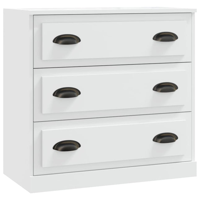 skænk 70x35,5x67,5 cm konstrueret træ hvid