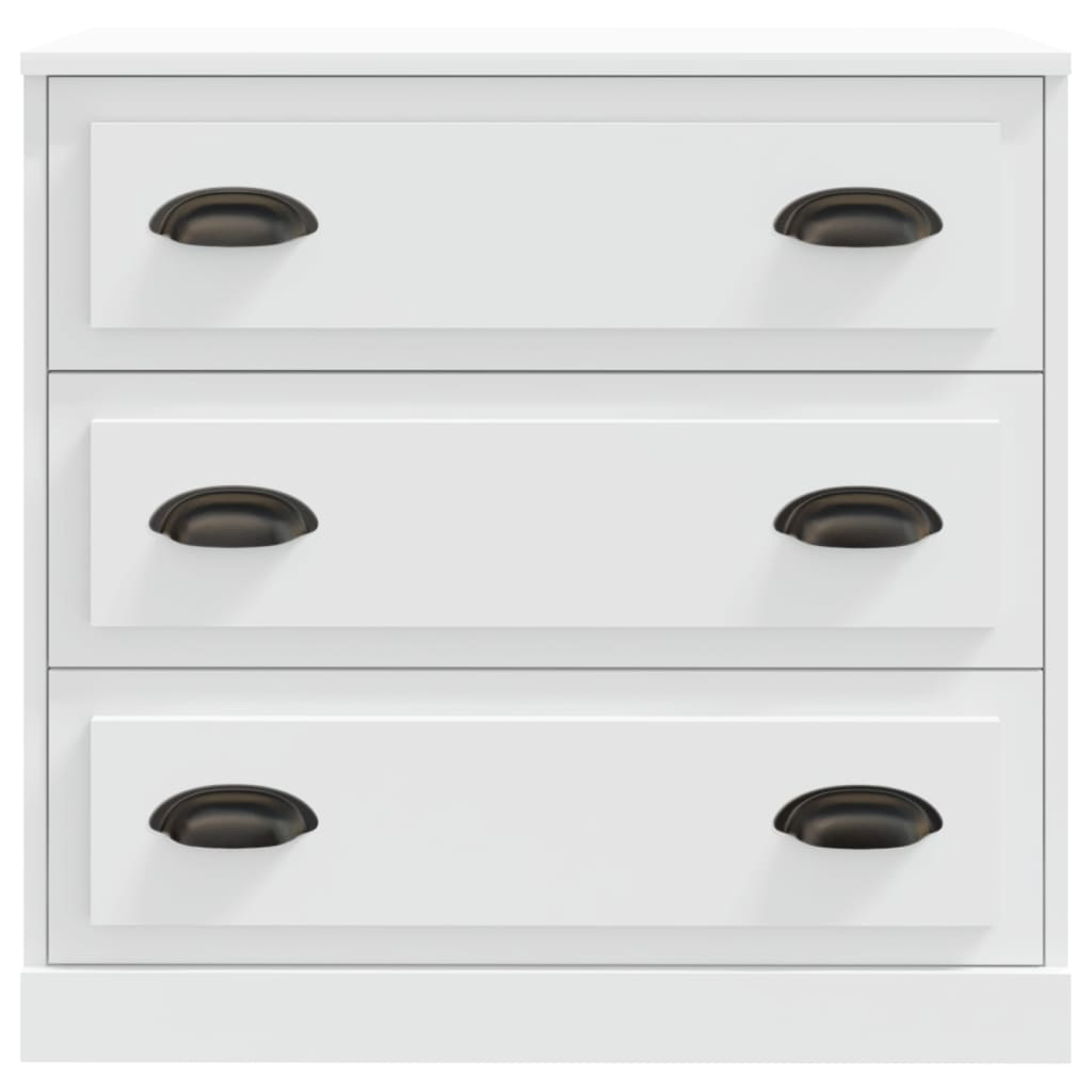 skænk 70x35,5x67,5 cm konstrueret træ hvid